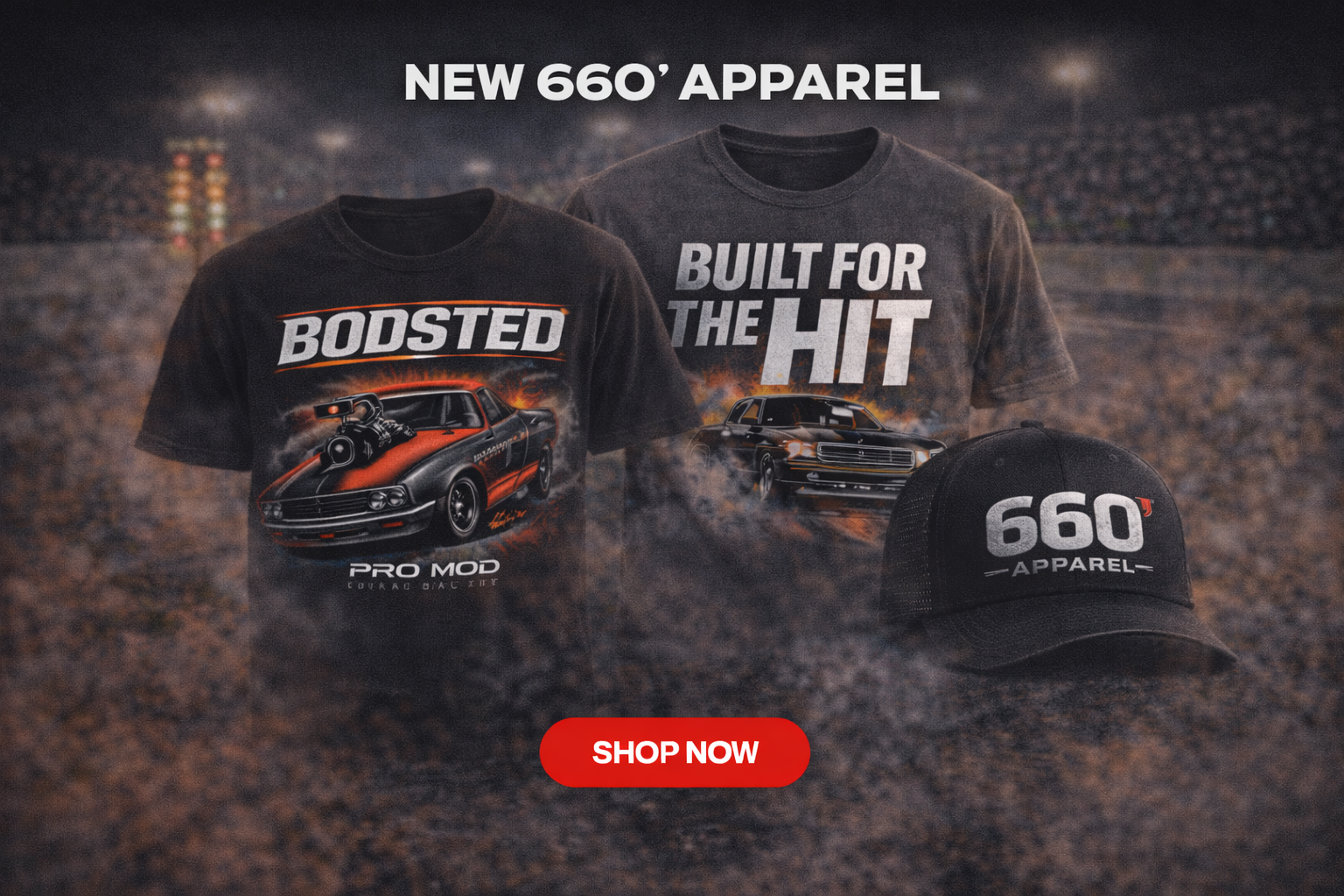 new 660' Apparel drag racing shirts hoodies hats and racing gear