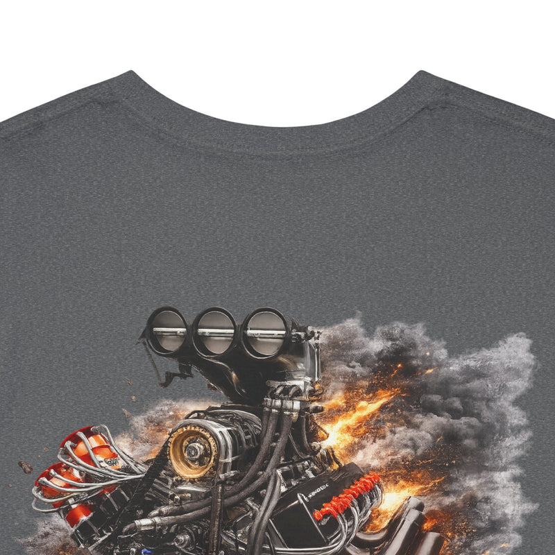 Lee Motorsports Fuel Factory Engine Tee – Heavyweight Racing Graphic T-Shirt-11
