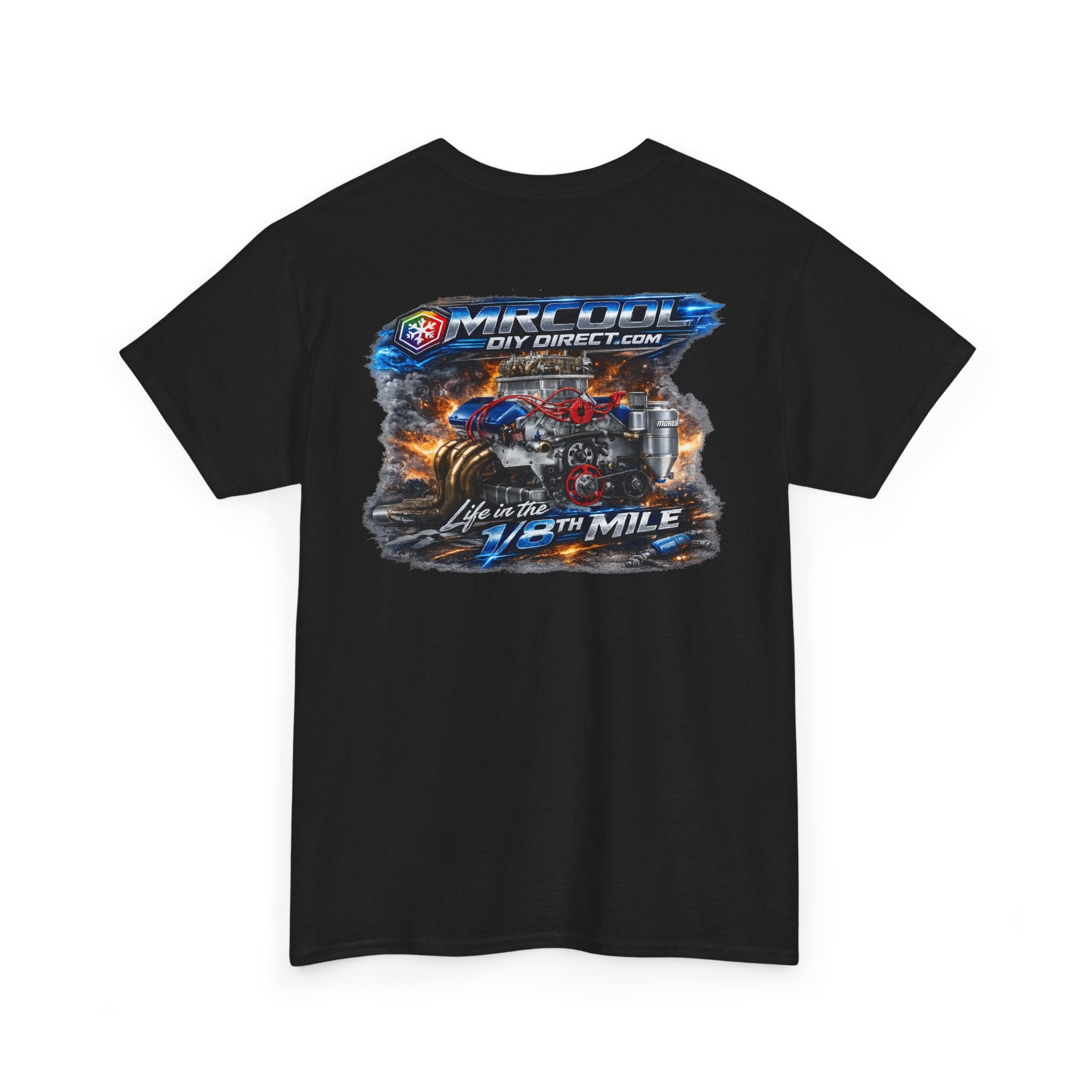 660’ Apparel “Life in the 1/8th Mile” Engine Tee – High-Performance Drag Racing Shirt-3