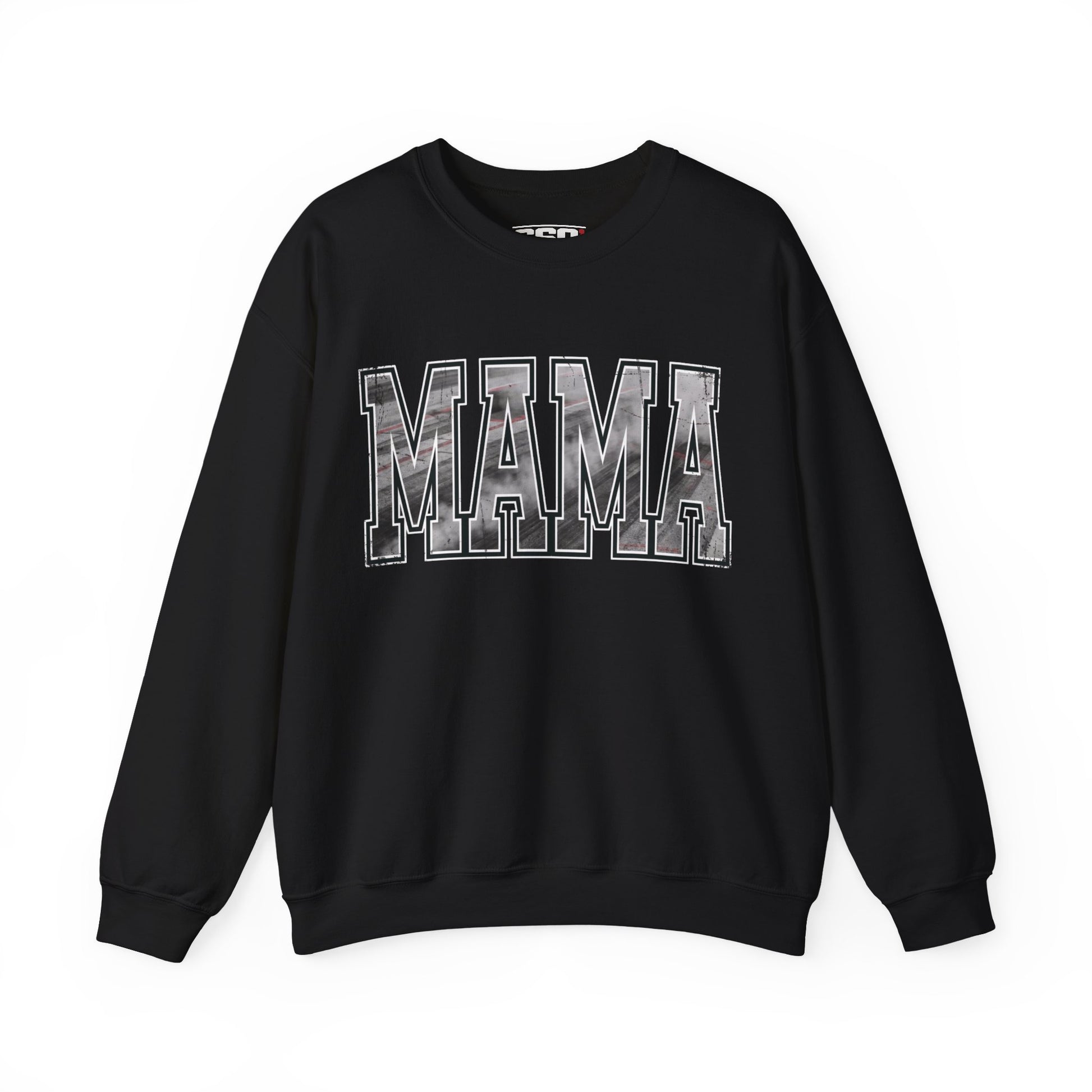 MAMA Drag Racing Sweatshirt | Burnout Varsity Racing Mom Crewneck | 660 Apparel-2