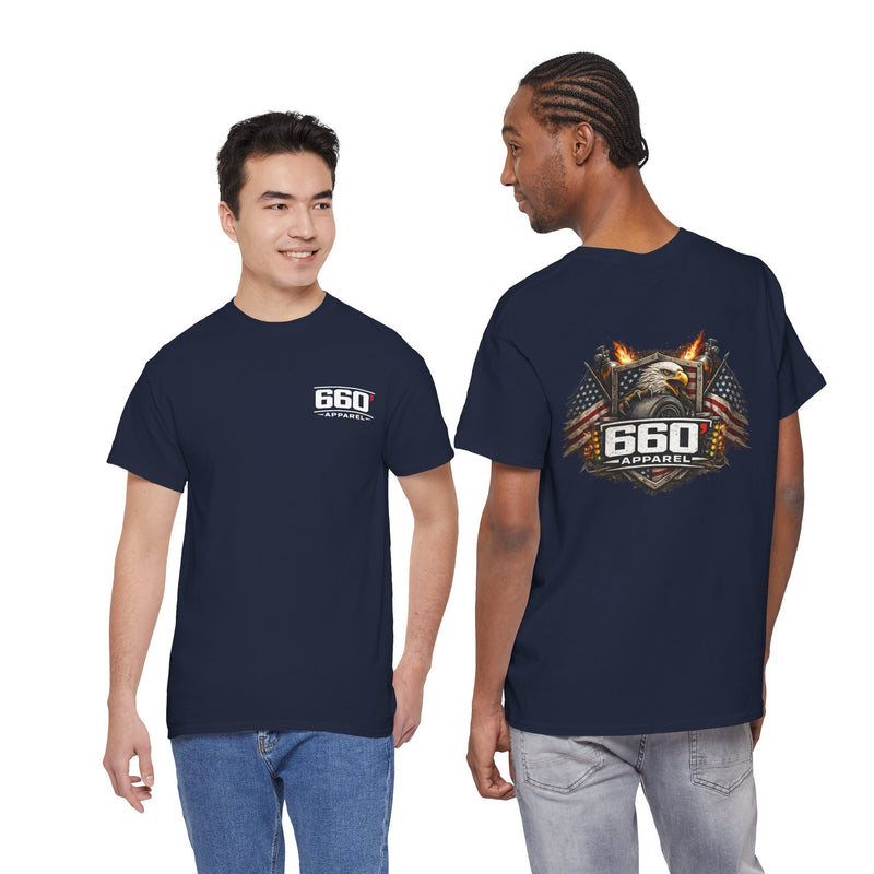 660’ Apparel American Eagle T-Shirt – Patriotic Drag Racing Graphic Tee-18