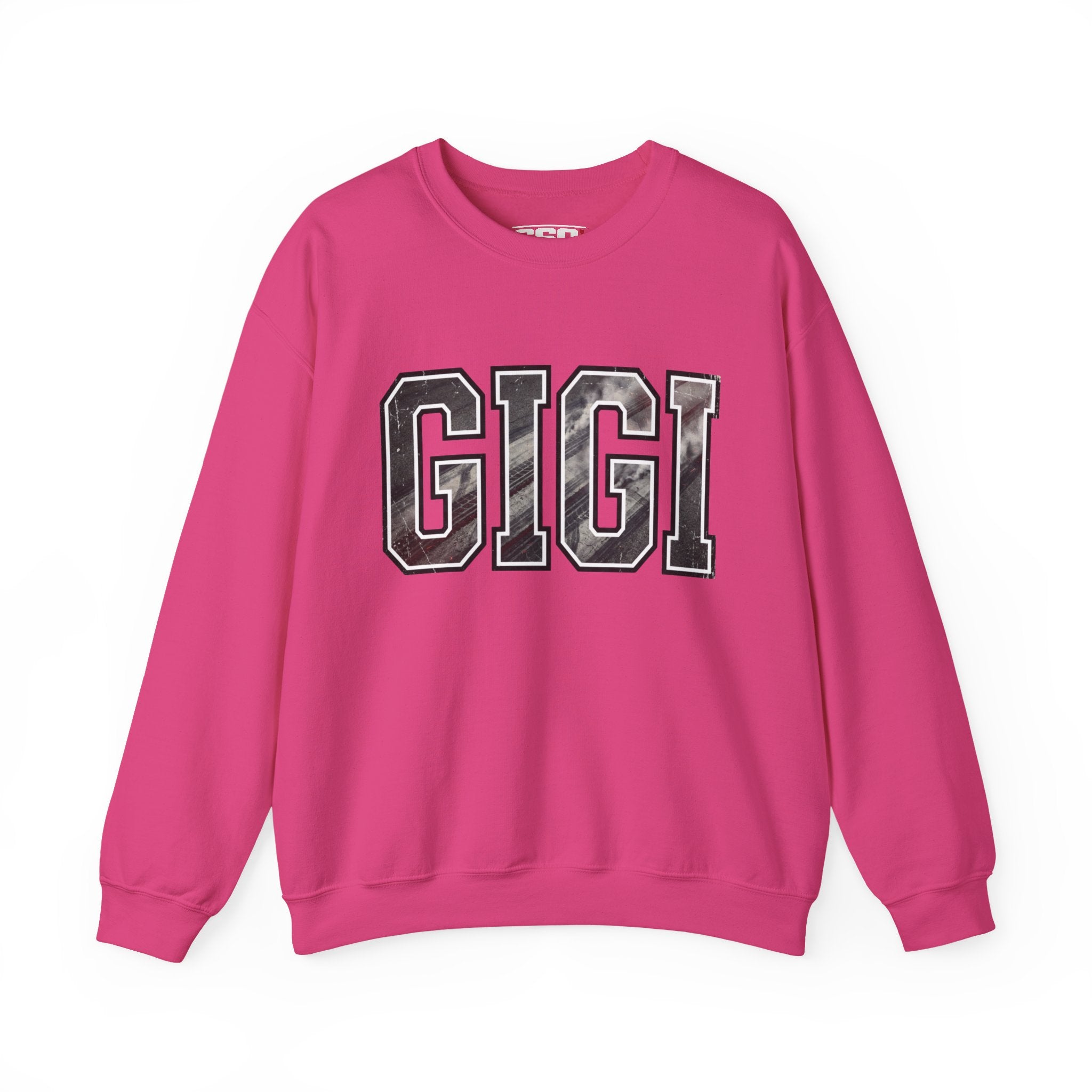 GIGI Drag Racing Sweatshirt | Burnout Varsity Racing Grandma Crewneck by 660 Apparel-9