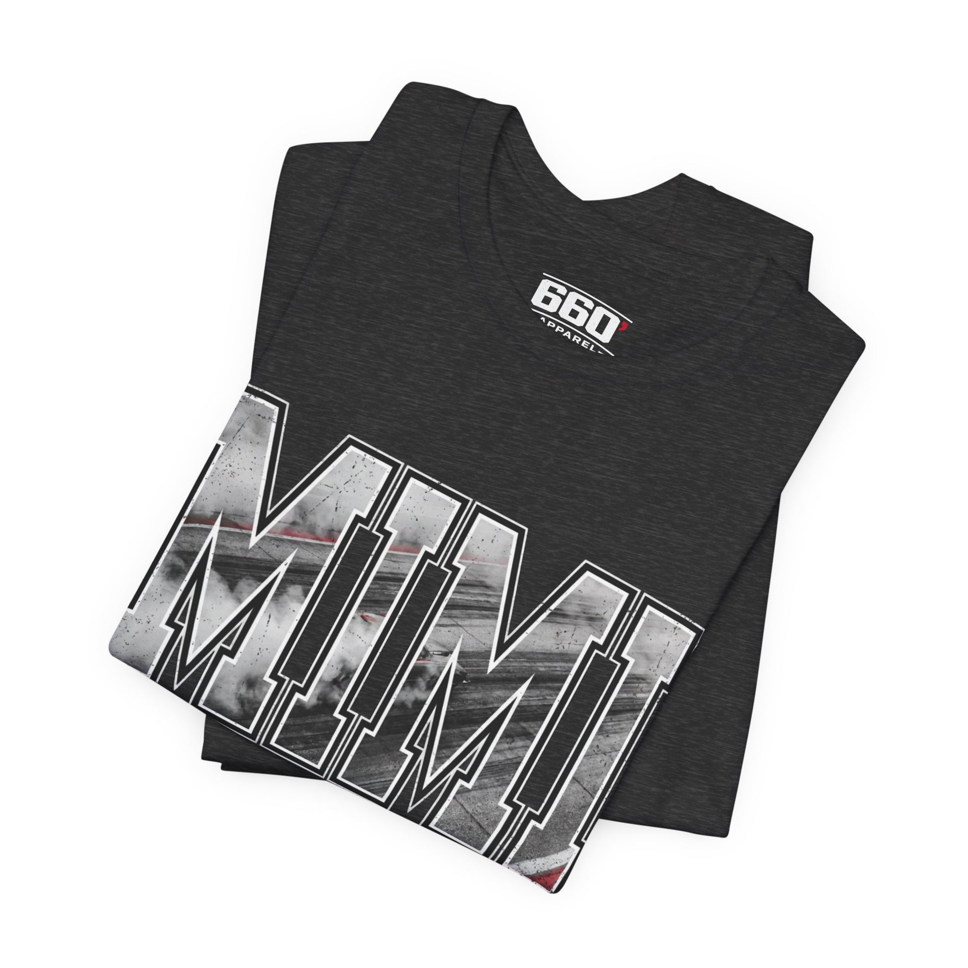 MIMI Drag Racing T-Shirt | Burnout Varsity Racing Grandma Tee | 660 Apparel-11