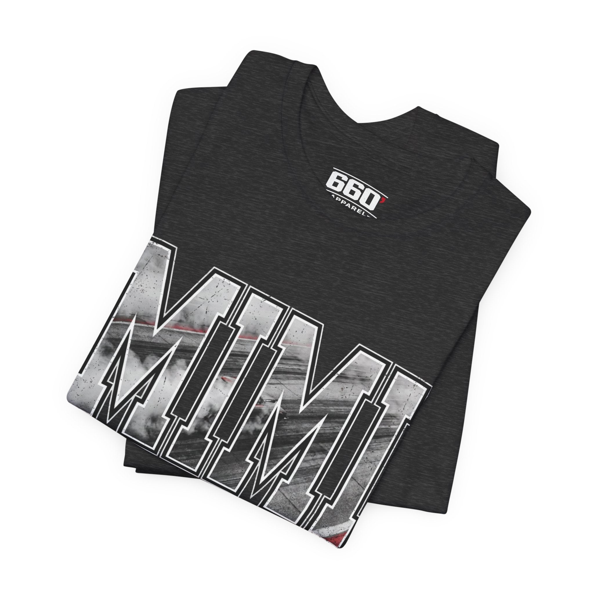 MIMI Drag Racing T-Shirt | Burnout Varsity Racing Grandma Tee | 660 Apparel-11