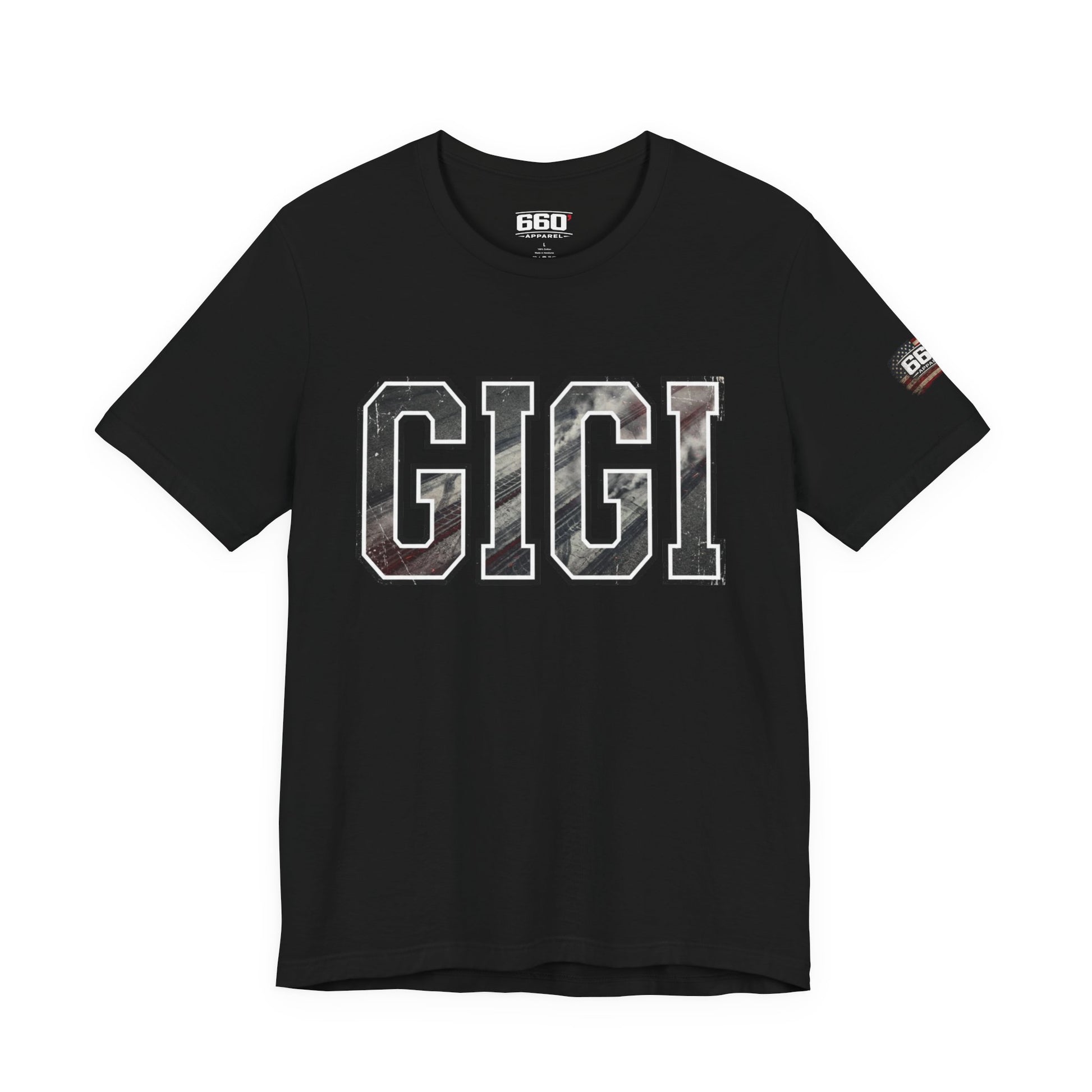 GIGI Drag Racing T-Shirt | Burnout Varsity Racing Grandma Tee | 660 Apparel-5