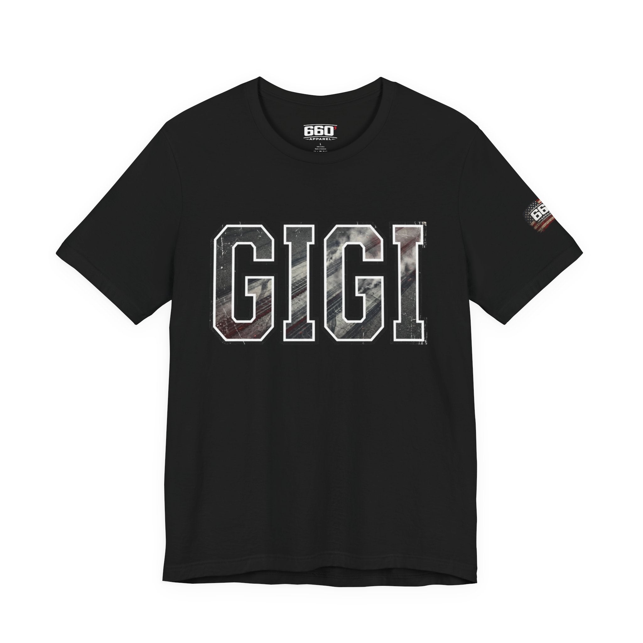 GIGI Drag Racing T-Shirt | Burnout Varsity Racing Grandma Tee | 660 Apparel-5
