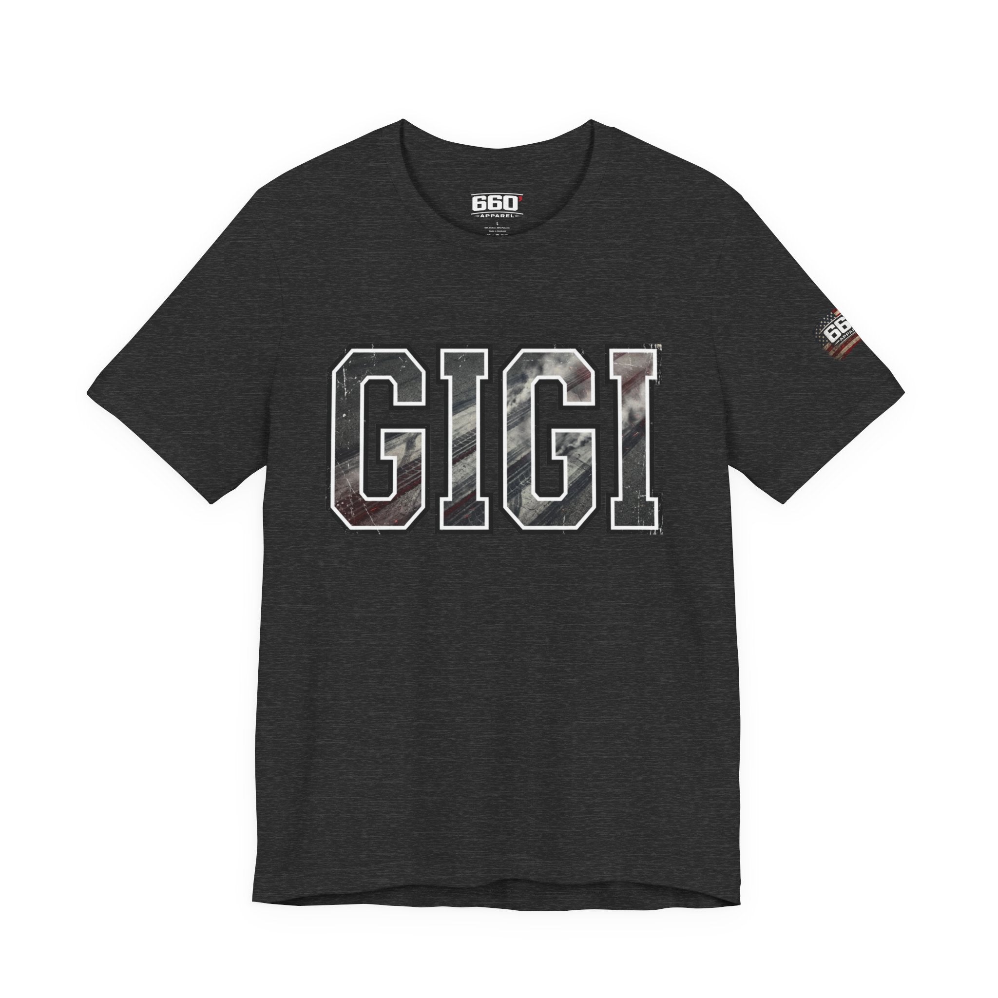 GIGI Drag Racing T-Shirt | Burnout Varsity Racing Grandma Tee | 660 Apparel-6