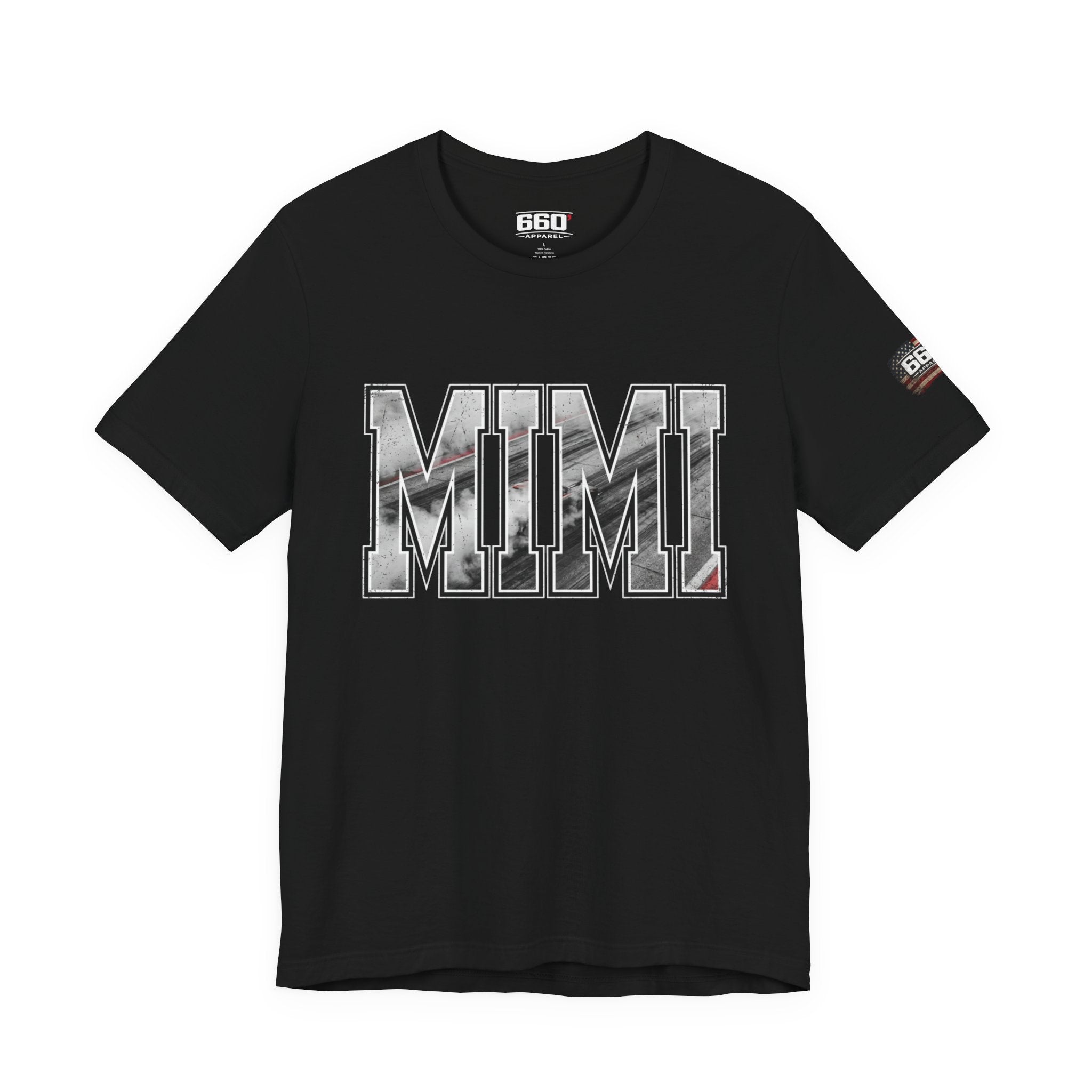 MIMI Drag Racing T-Shirt | Burnout Varsity Racing Grandma Tee | 660 Apparel-5
