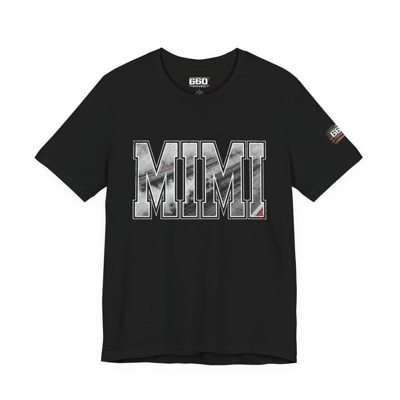 MIMI Drag Racing T-Shirt | Burnout Varsity Racing Grandma Tee | 660 Apparel-5