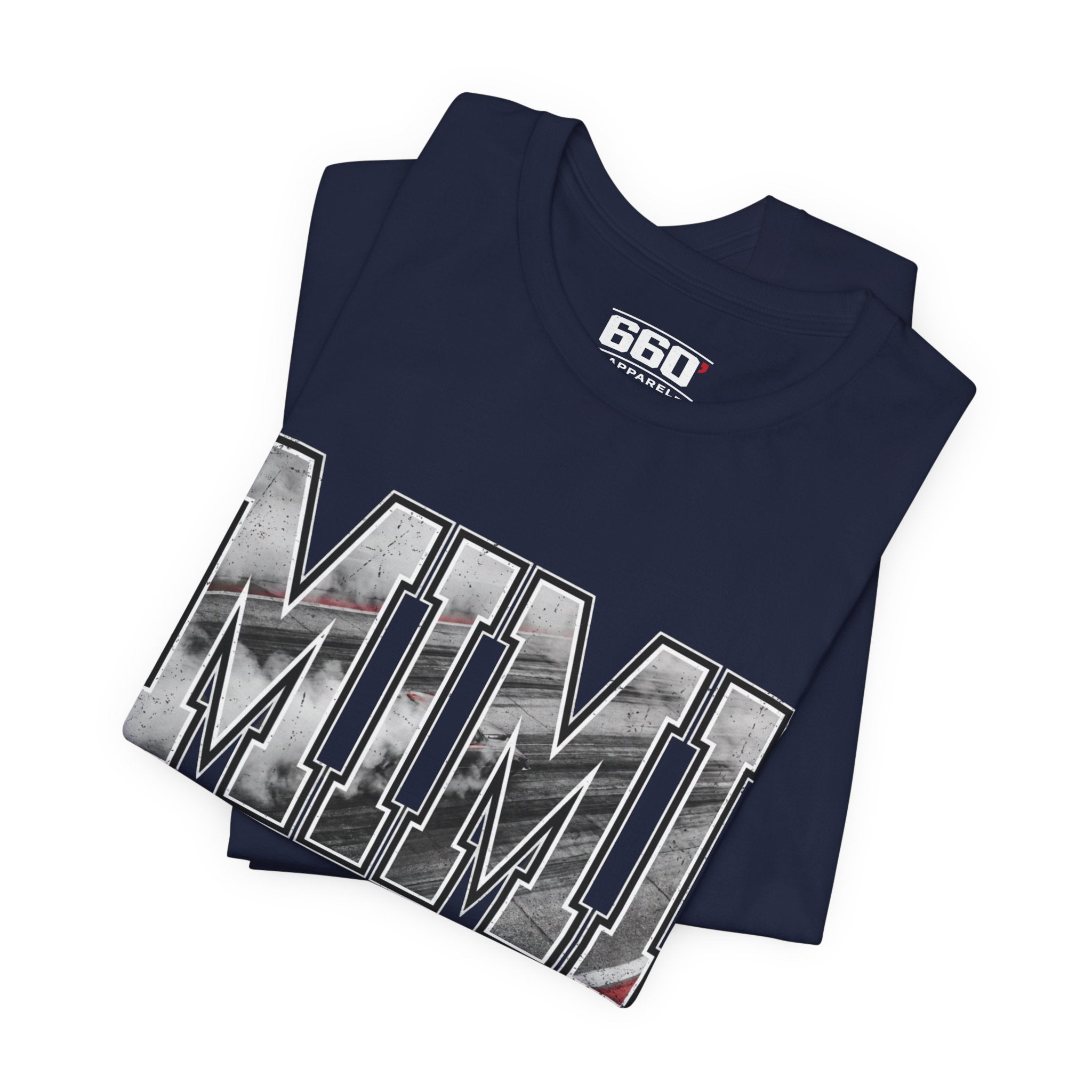 MIMI Drag Racing T-Shirt | Burnout Varsity Racing Grandma Tee | 660 Apparel-13