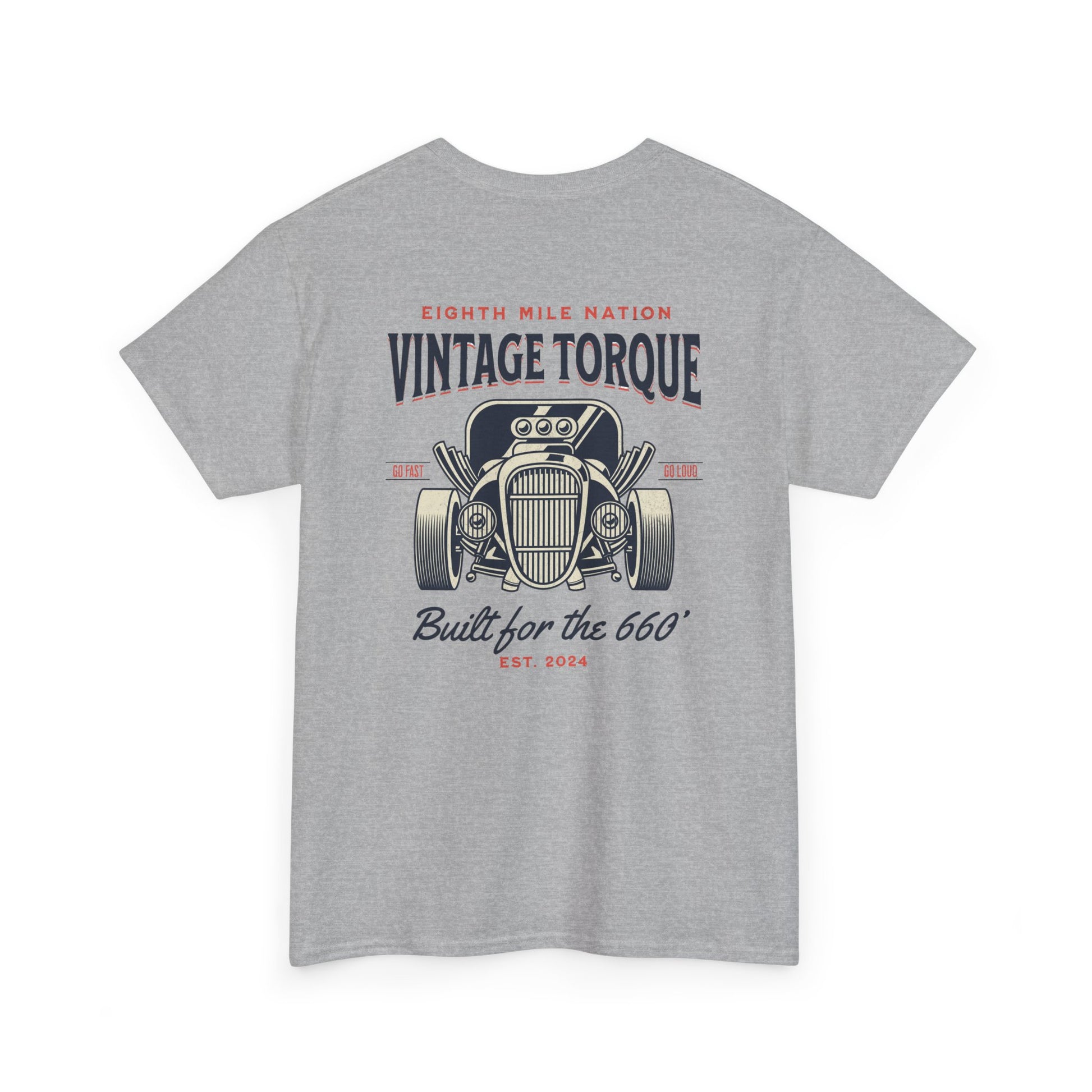 Vintage Torque Hot Rod T-Shirt – Built for the 660 Drag Racing Tee | 660’ Apparel-11