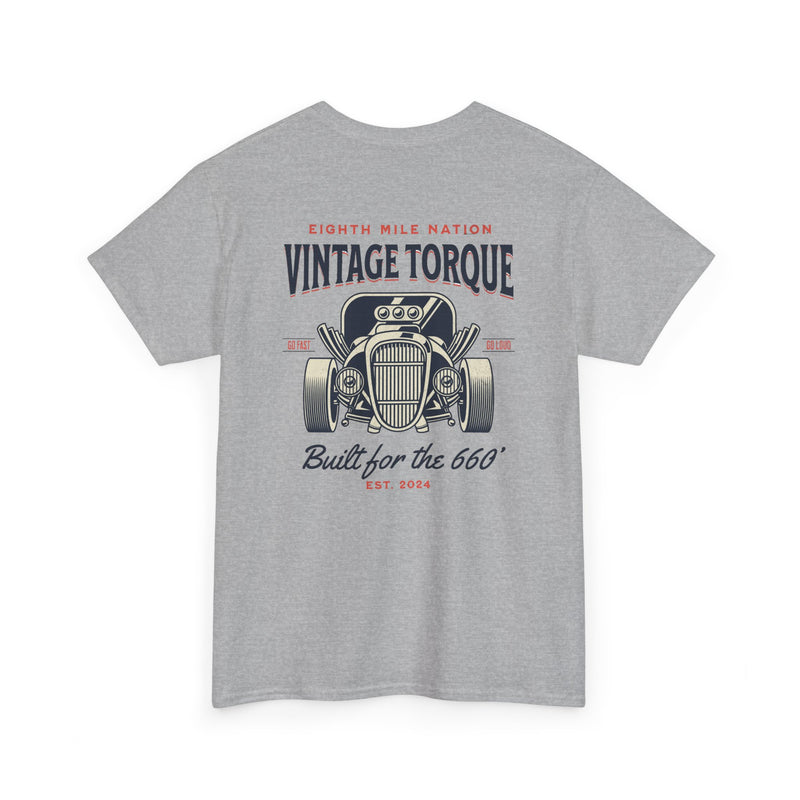 Vintage Torque Hot Rod T-Shirt – Built for the 660 Drag Racing Tee | 660’ Apparel-11