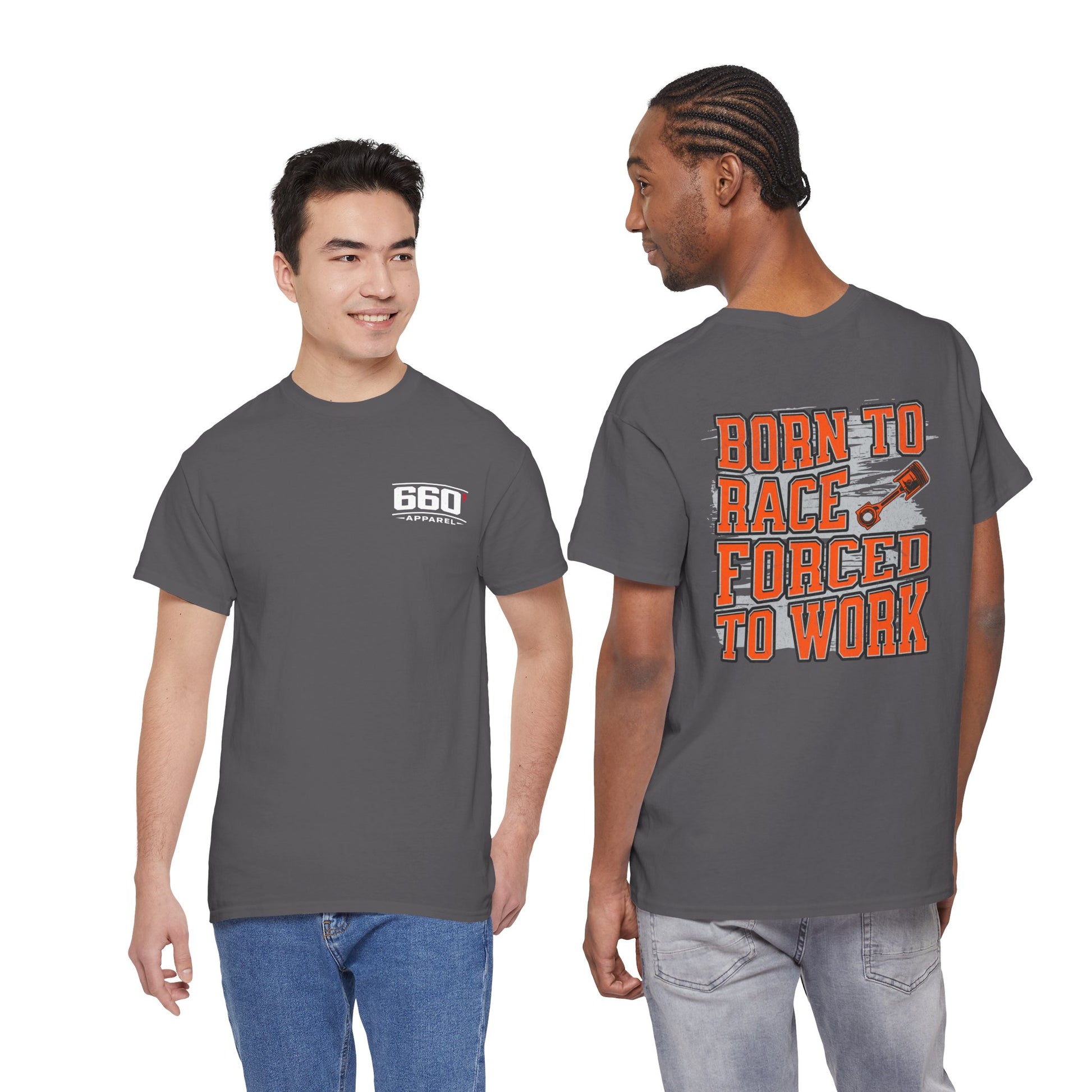 Born To Race Forced To Work T-Shirt – Drag Racing Graphic Tee | 660’ Apparel-17