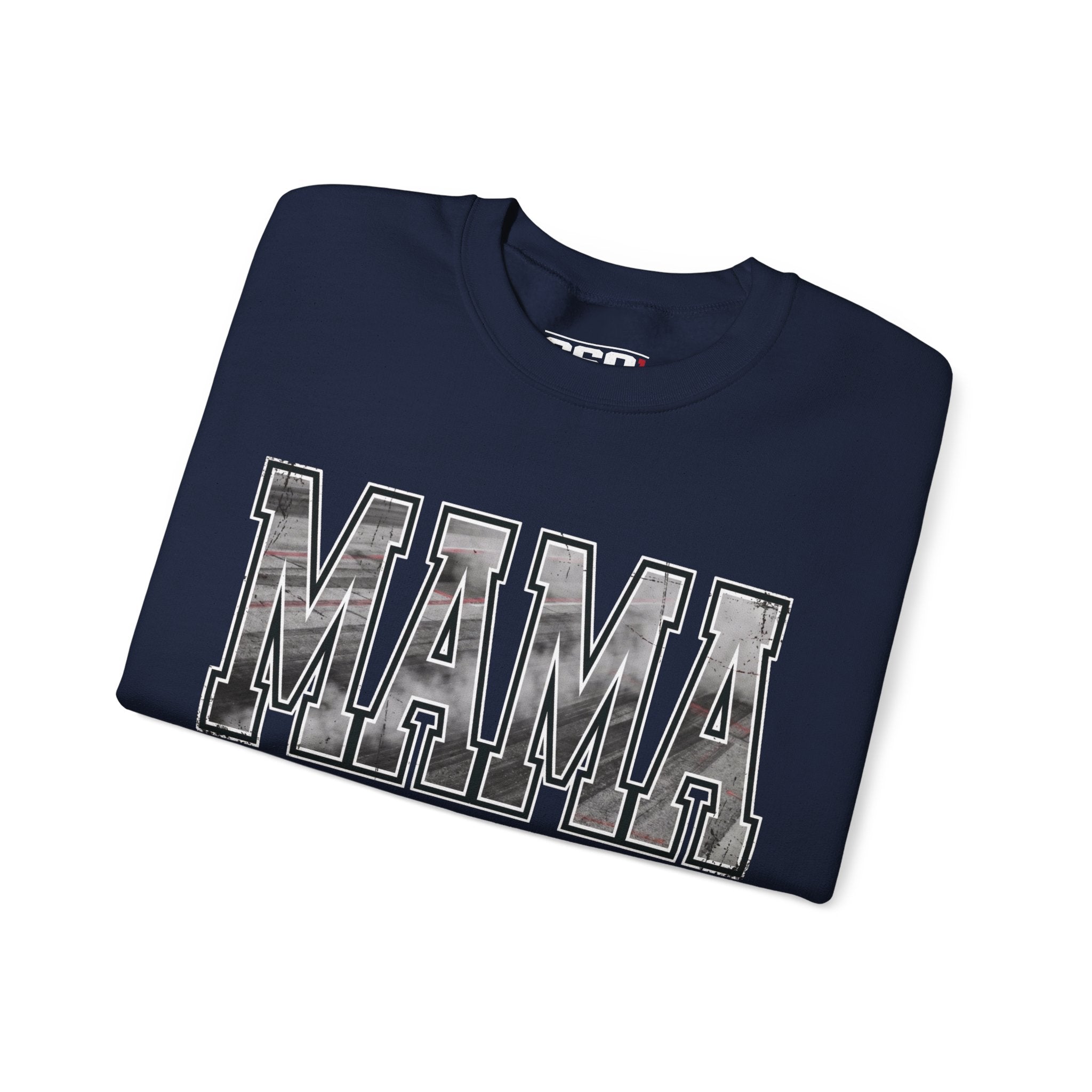 MAMA Drag Racing Sweatshirt | Burnout Varsity Racing Mom Crewneck | 660 Apparel-7
