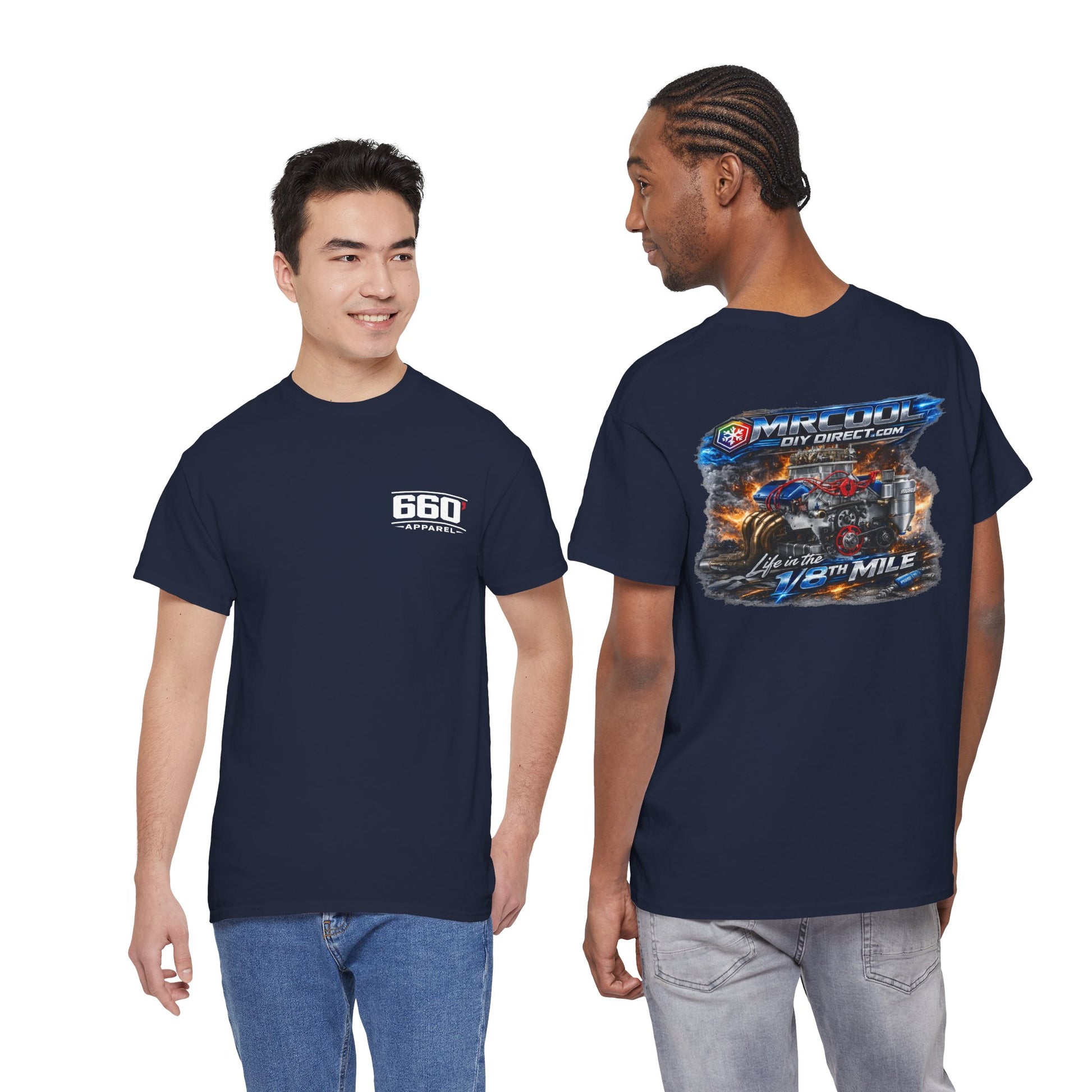 660’ Apparel “Life in the 1/8th Mile” Engine Tee – High-Performance Drag Racing Shirt-10
