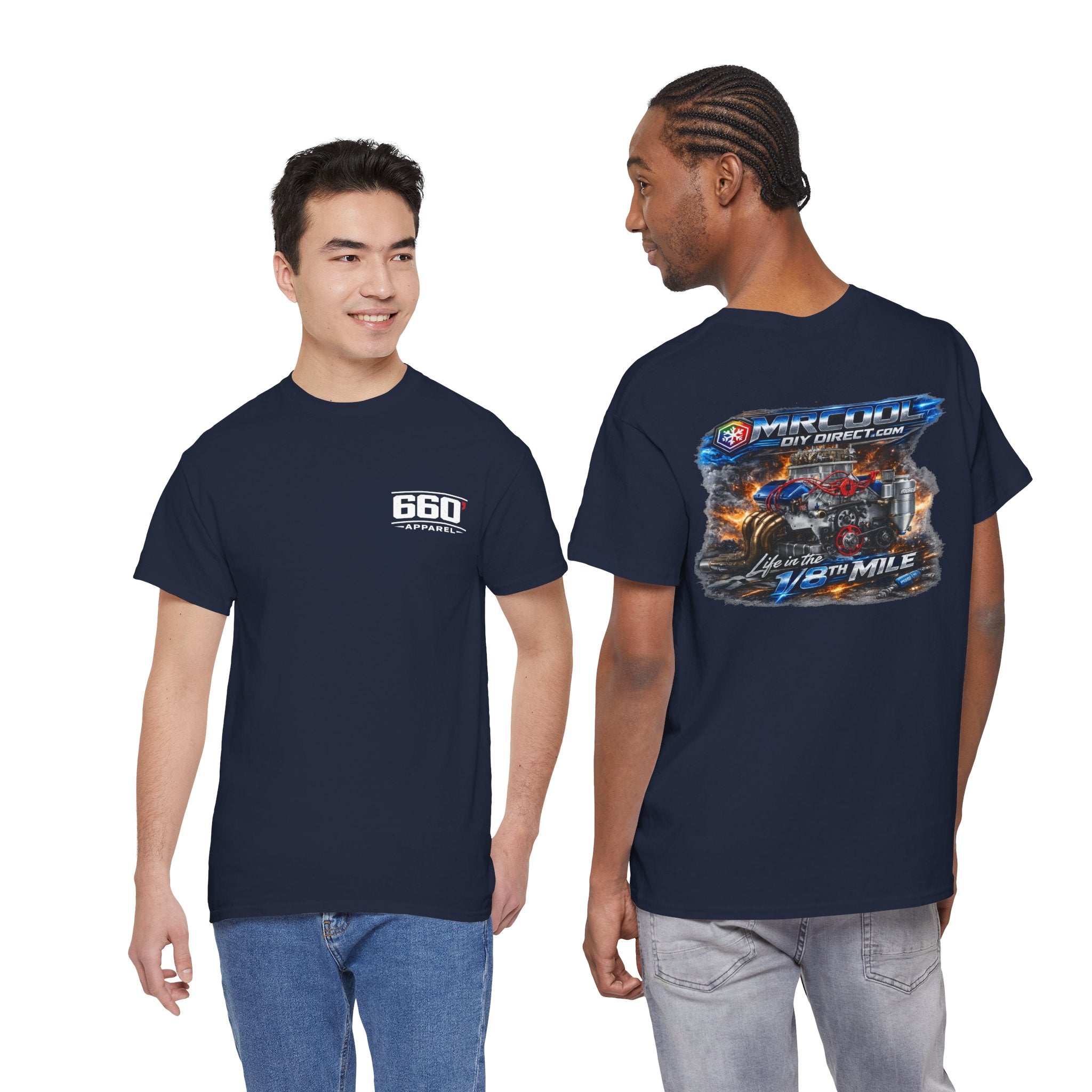 660’ Apparel “Life in the 1/8th Mile” Engine Tee – High-Performance Drag Racing Shirt-10