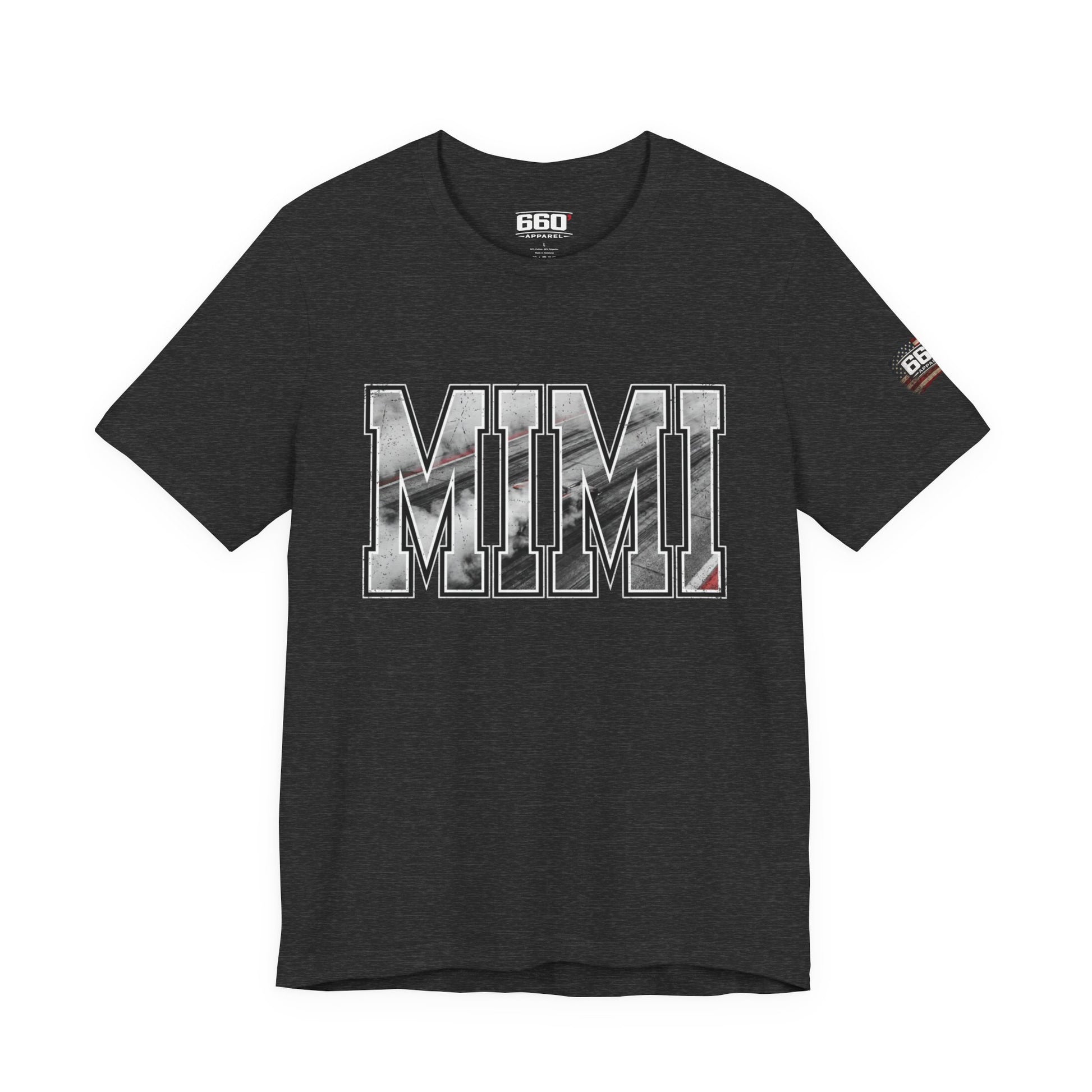 MIMI Drag Racing T-Shirt | Burnout Varsity Racing Grandma Tee | 660 Apparel-6