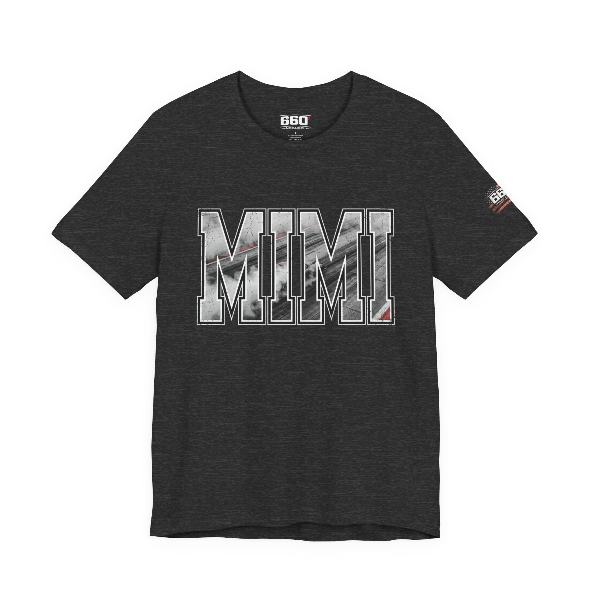 MIMI Drag Racing T-Shirt | Burnout Varsity Racing Grandma Tee | 660 Apparel-6