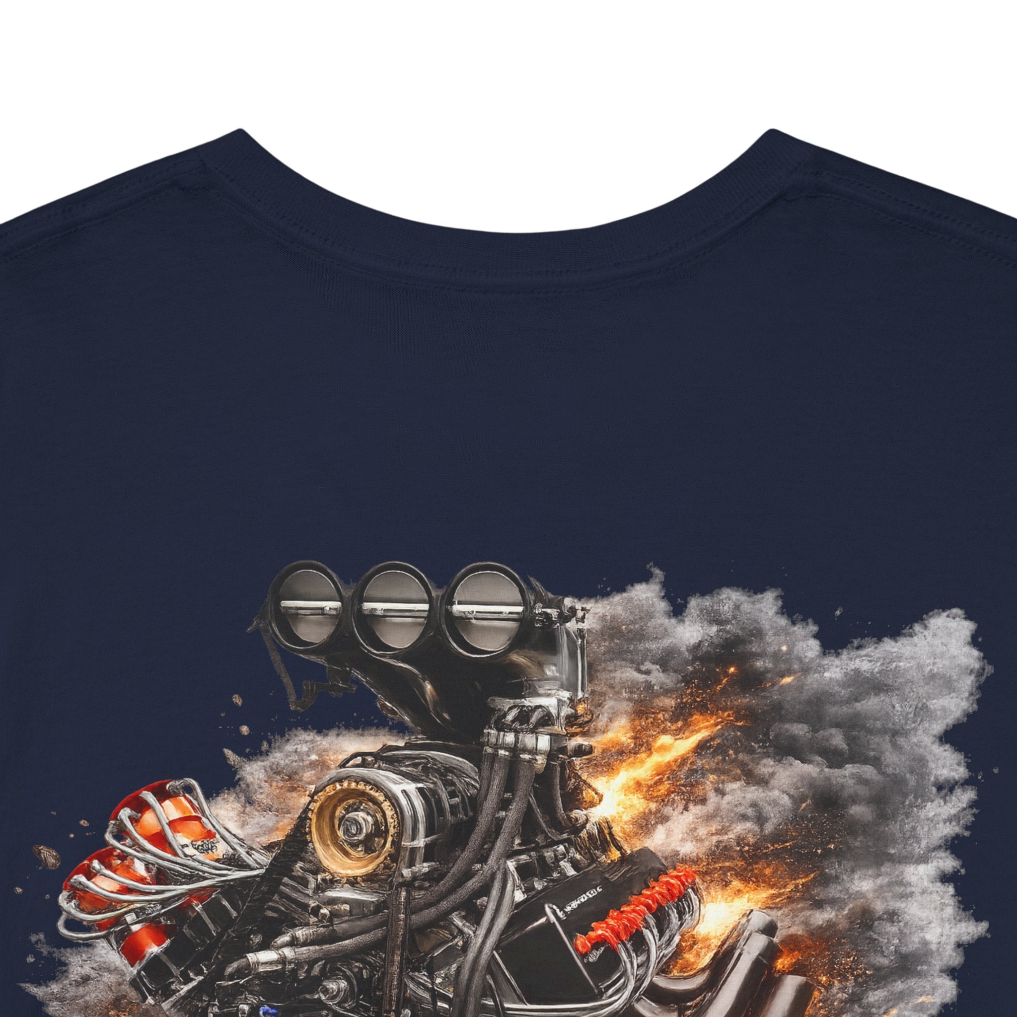 Lee Motorsports Fuel Factory Engine Tee – Heavyweight Racing Graphic T-Shirt-7
