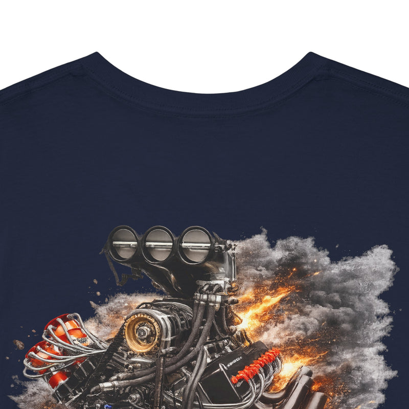 Lee Motorsports Fuel Factory Engine Tee – Heavyweight Racing Graphic T-Shirt-7