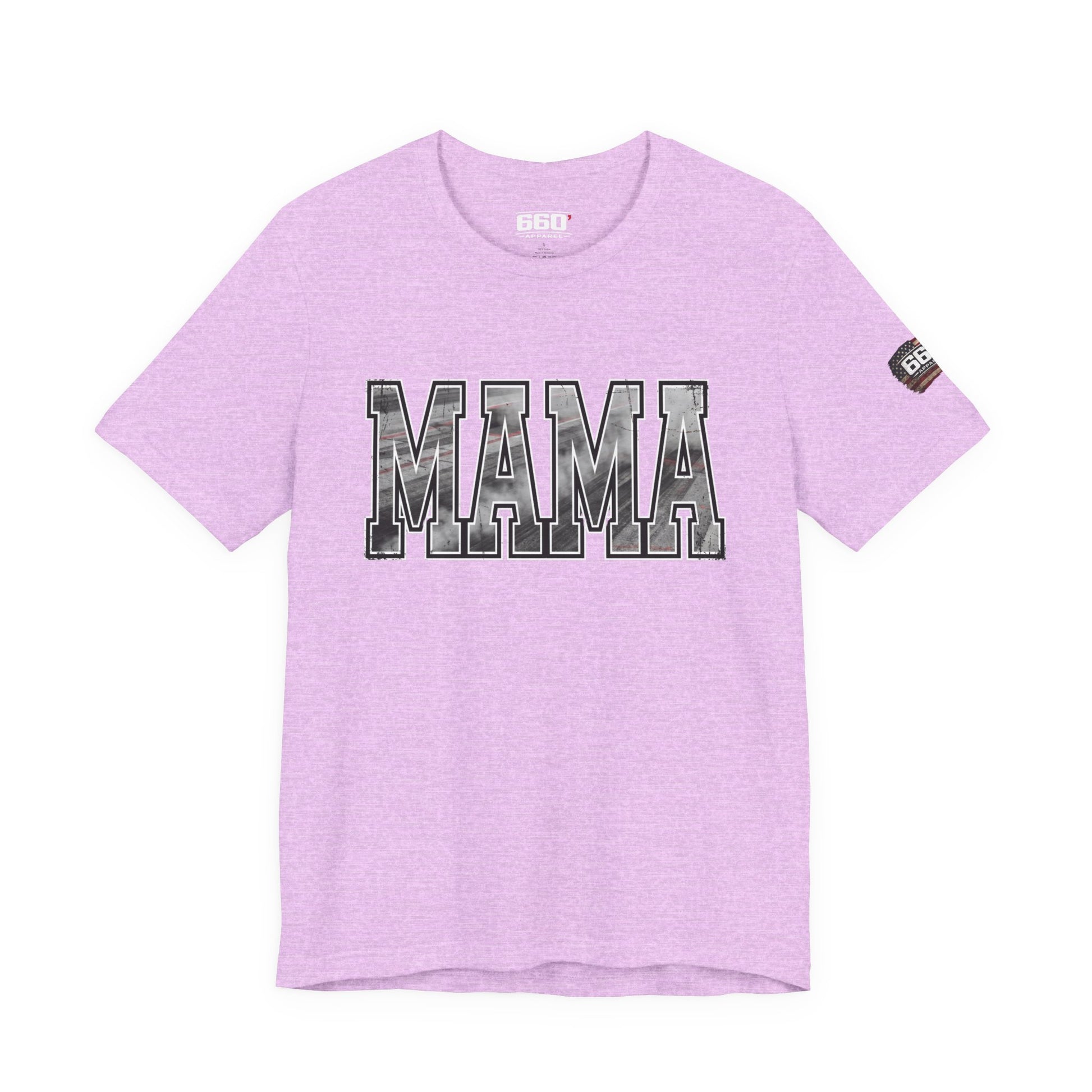 MAMA Drag Racing T-Shirt | Burnout Varsity Racing Mom Tee | 660 Apparel-8