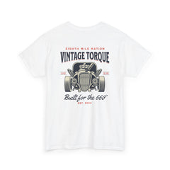 Vintage Torque Hot Rod T-Shirt – Built for the 660 Drag Racing Tee | 660’ Apparel-4
