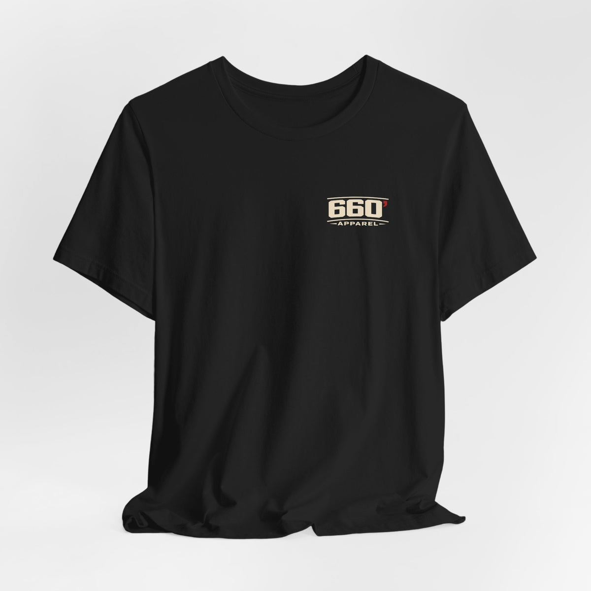Receipts Are Just Time Slips for Money. — Racing Tee — black tee on hanger