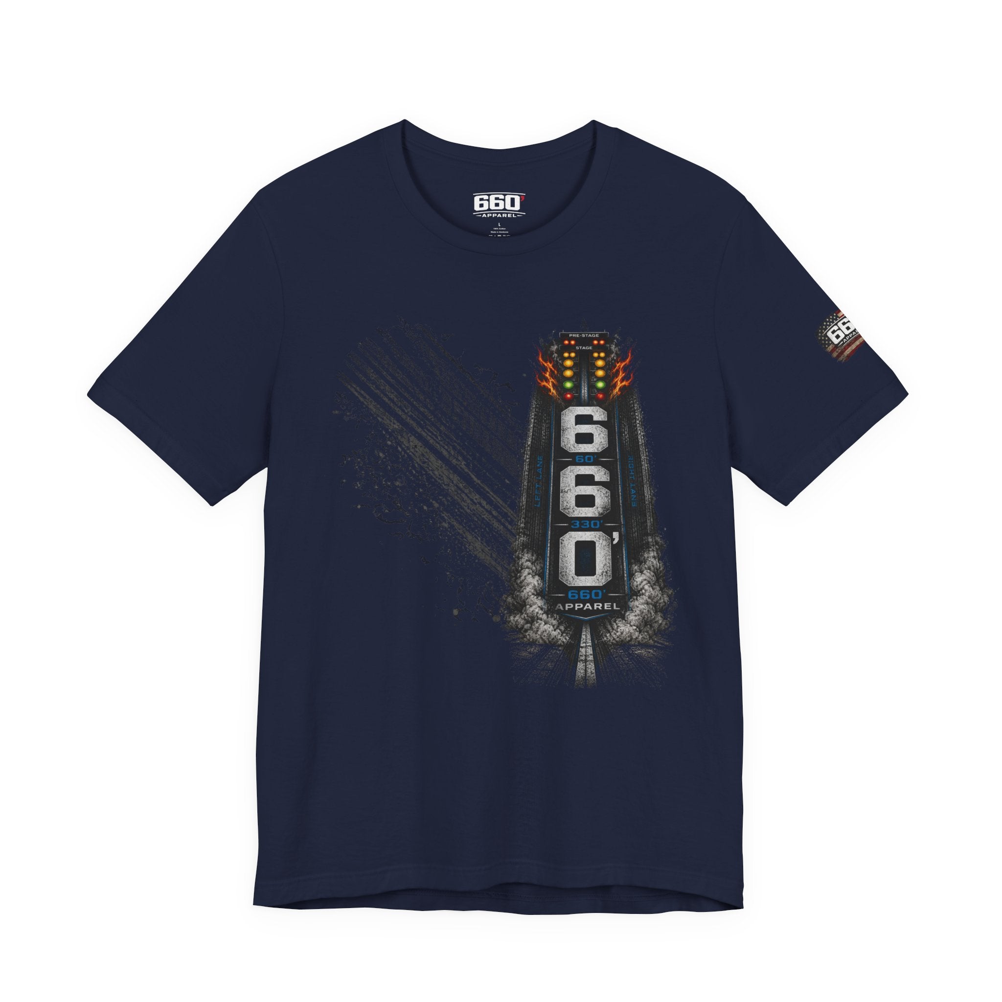 660’ Apparel “660’ of Send It” Drag Racing T-Shirt | Half Track Full Send Racing Tee-6