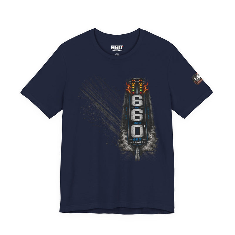 660’ Apparel “660’ of Send It” Drag Racing T-Shirt | Half Track Full Send Racing Tee-6