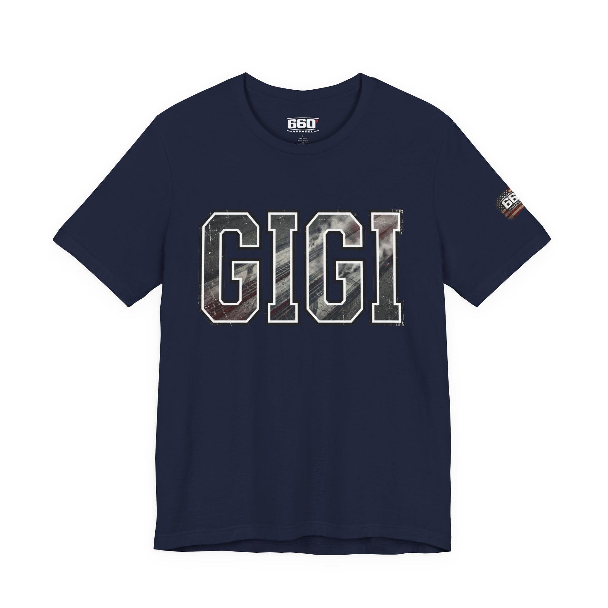 GIGI Drag Racing T-Shirt | Burnout Varsity Racing Grandma Tee | 660 Apparel-7