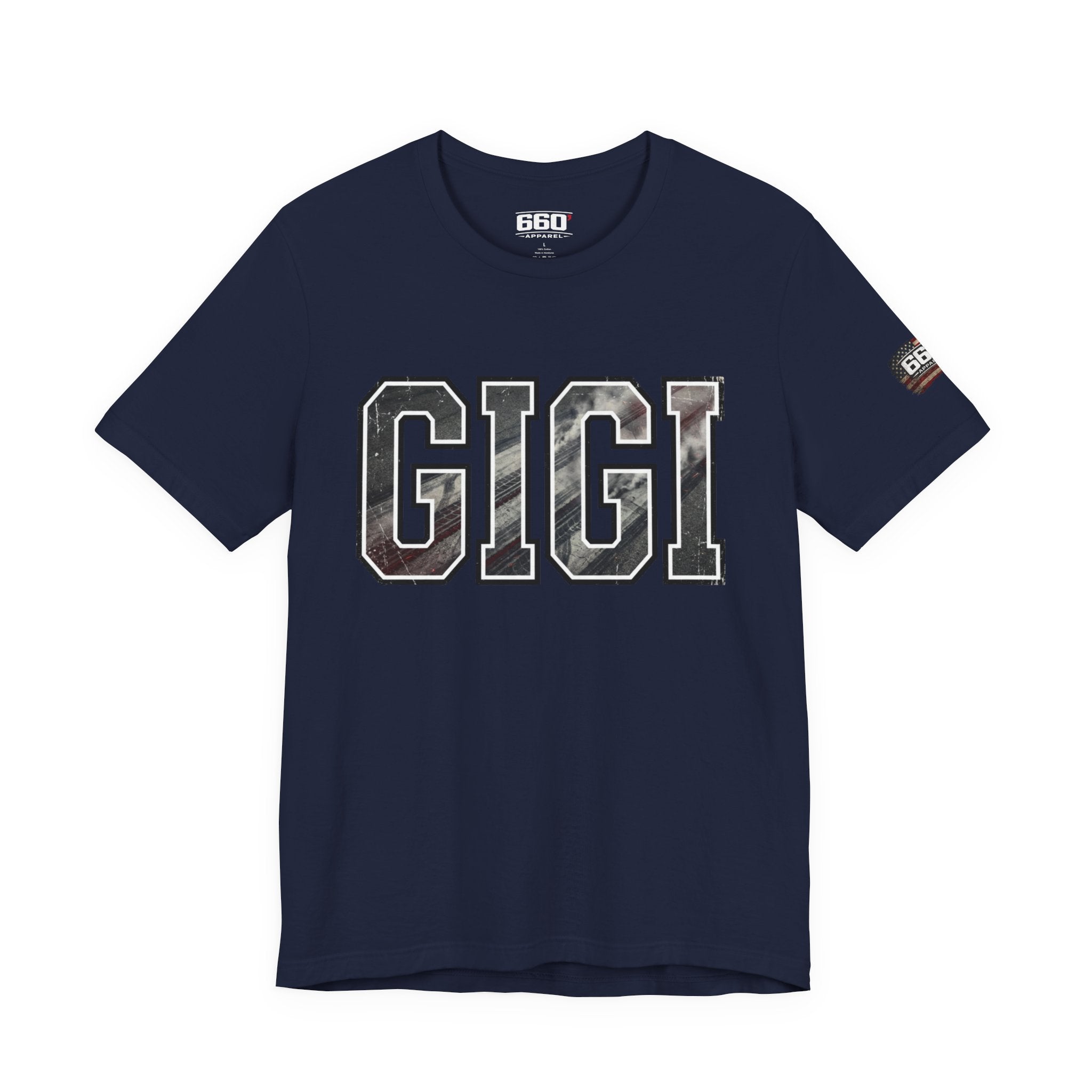 GIGI Drag Racing T-Shirt | Burnout Varsity Racing Grandma Tee | 660 Apparel-7