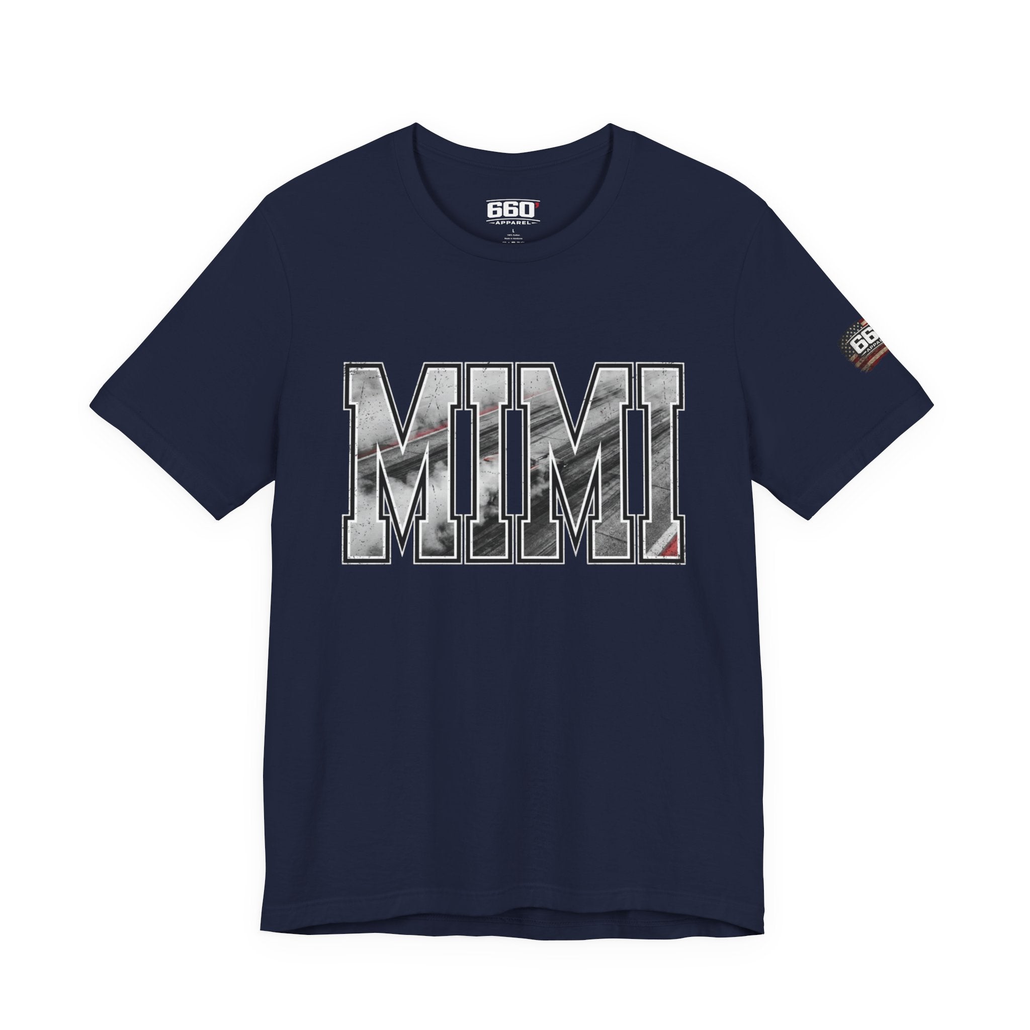 MIMI Drag Racing T-Shirt | Burnout Varsity Racing Grandma Tee | 660 Apparel-7