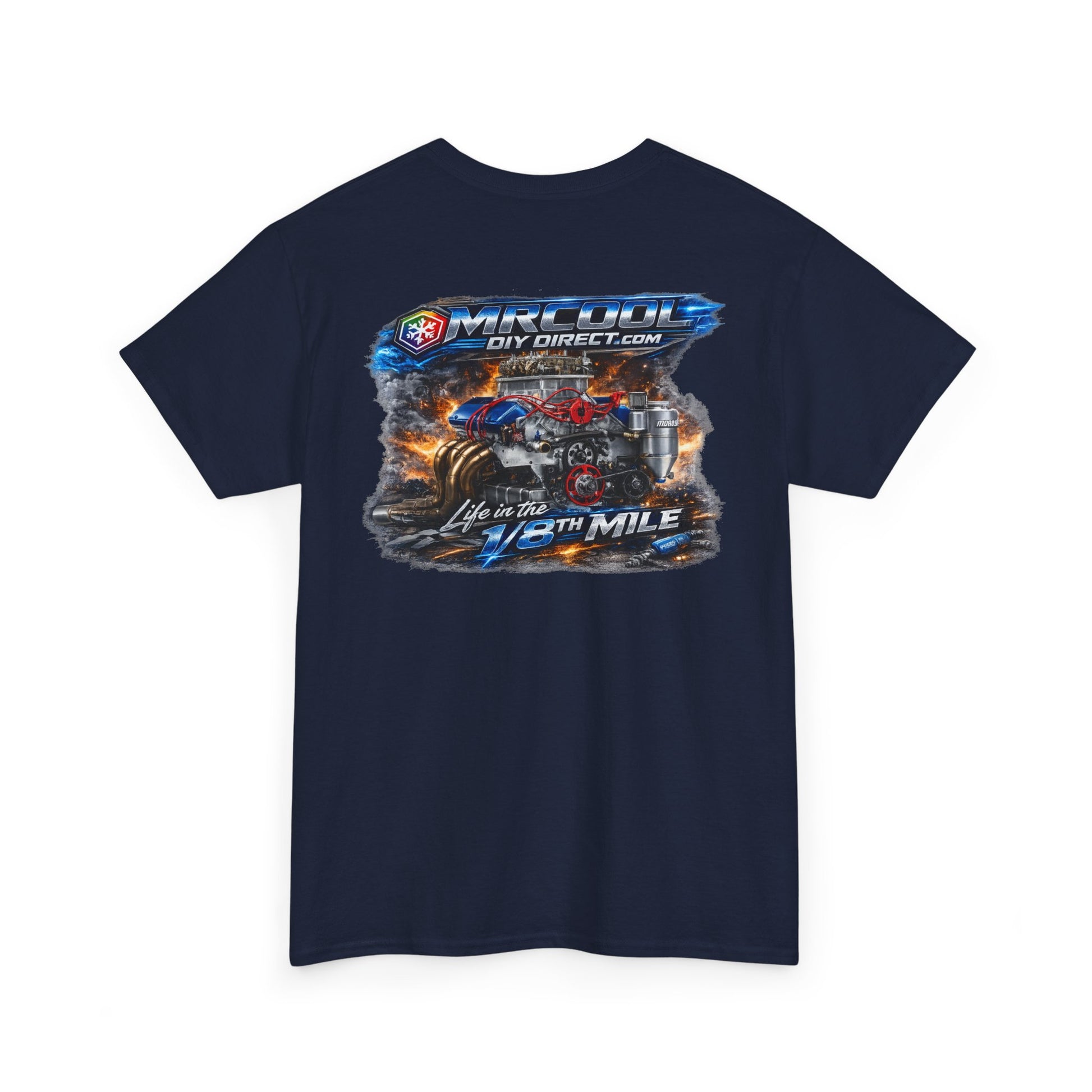 660’ Apparel “Life in the 1/8th Mile” Engine Tee – High-Performance Drag Racing Shirt-4