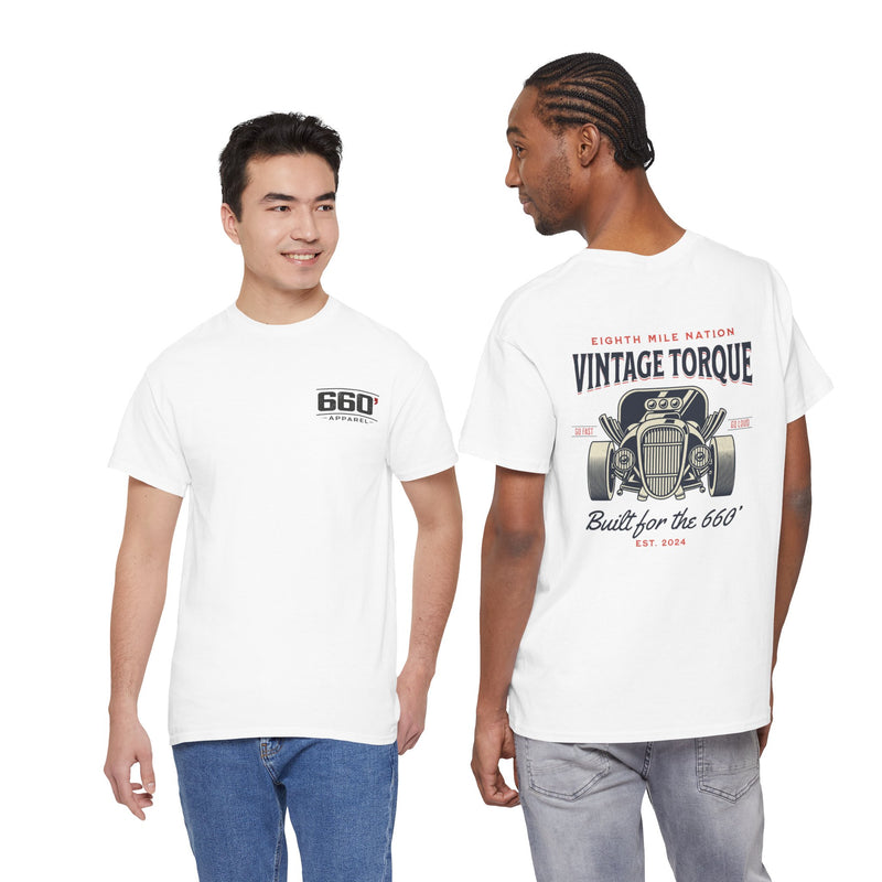 Vintage Torque Hot Rod T-Shirt – Built for the 660 Drag Racing Tee | 660’ Apparel-10