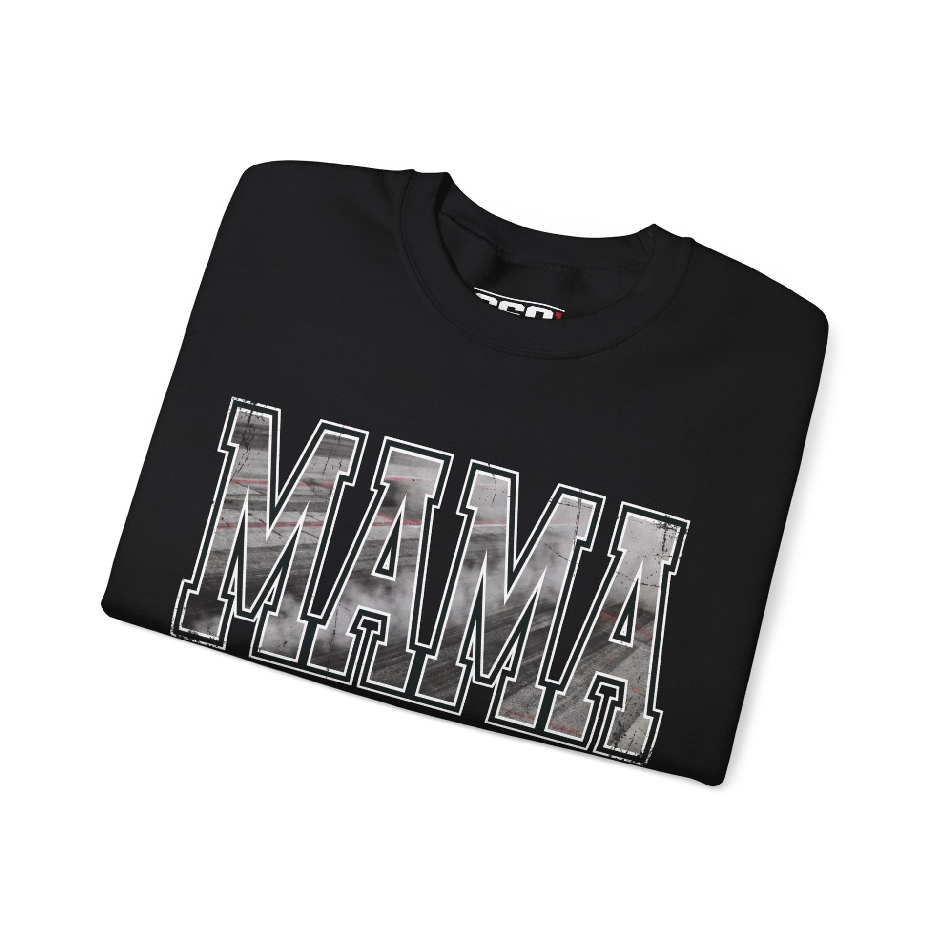 MAMA Drag Racing Sweatshirt | Burnout Varsity Racing Mom Crewneck | 660 Apparel-5