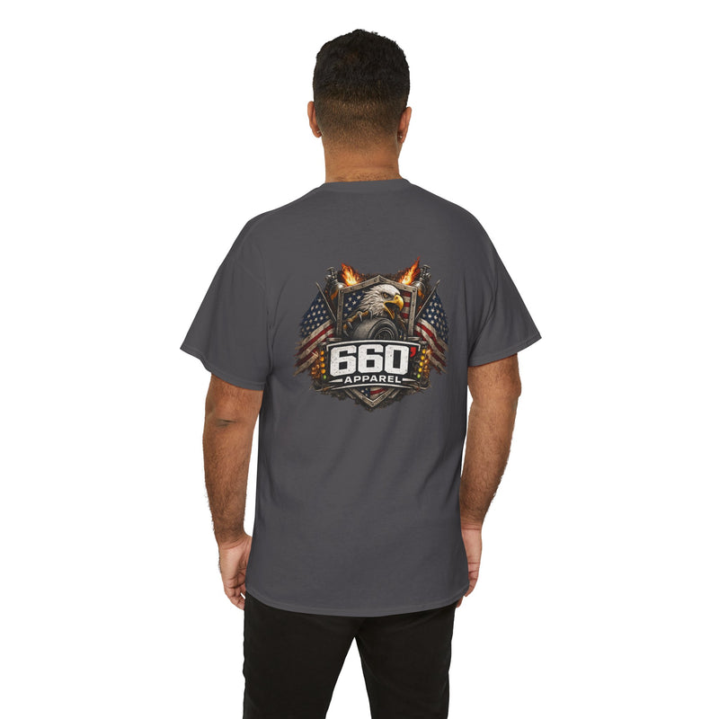 660’ Apparel American Eagle T-Shirt – Patriotic Drag Racing Graphic Tee-12