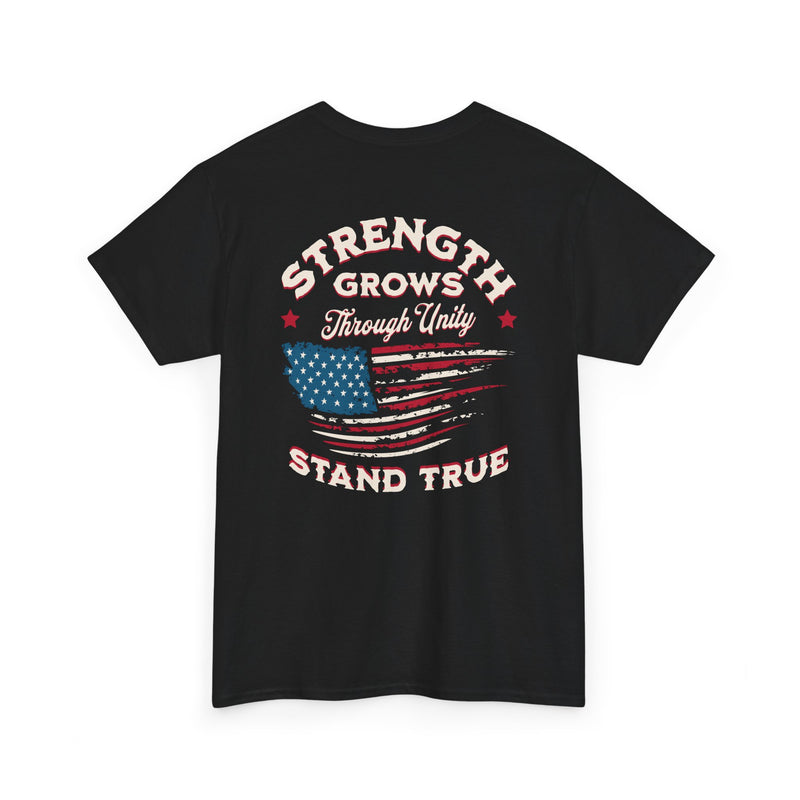 Strength Grows Through Unity T-Shirt – Patriotic American Flag Graphic Tee | 660’ Apparel-5